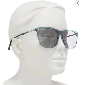 Gucci 56mm square sunglasses in grey ruthenium